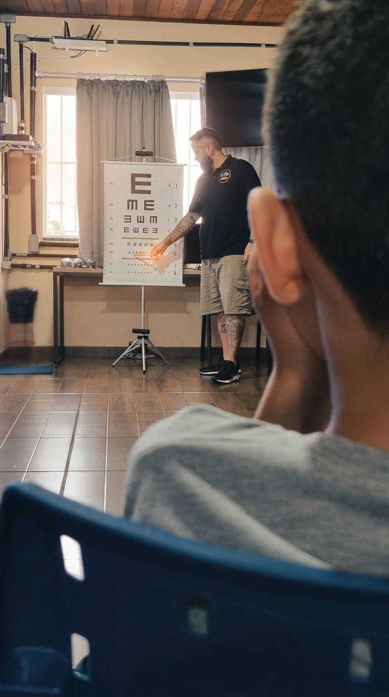 Avaliação física de aluno em colégio 3